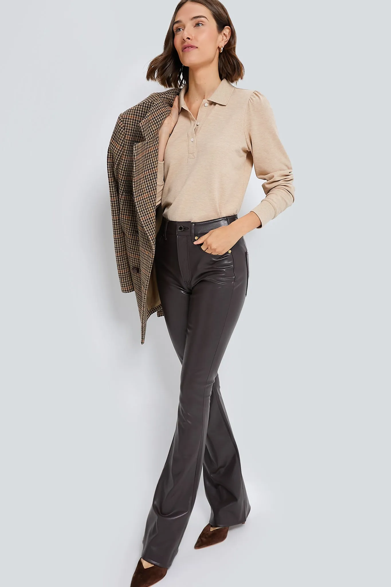 Dark Chocolate Beverly High Rise Skinny Flare sold by Tuckernuck product image thumbnail 2