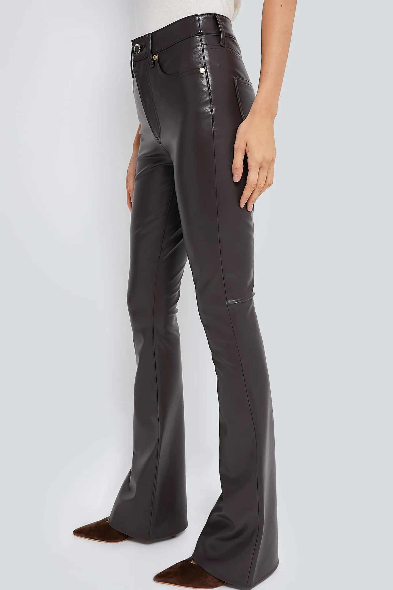 Dark Chocolate Beverly High Rise Skinny Flare sold by Tuckernuck product image thumbnail 3
