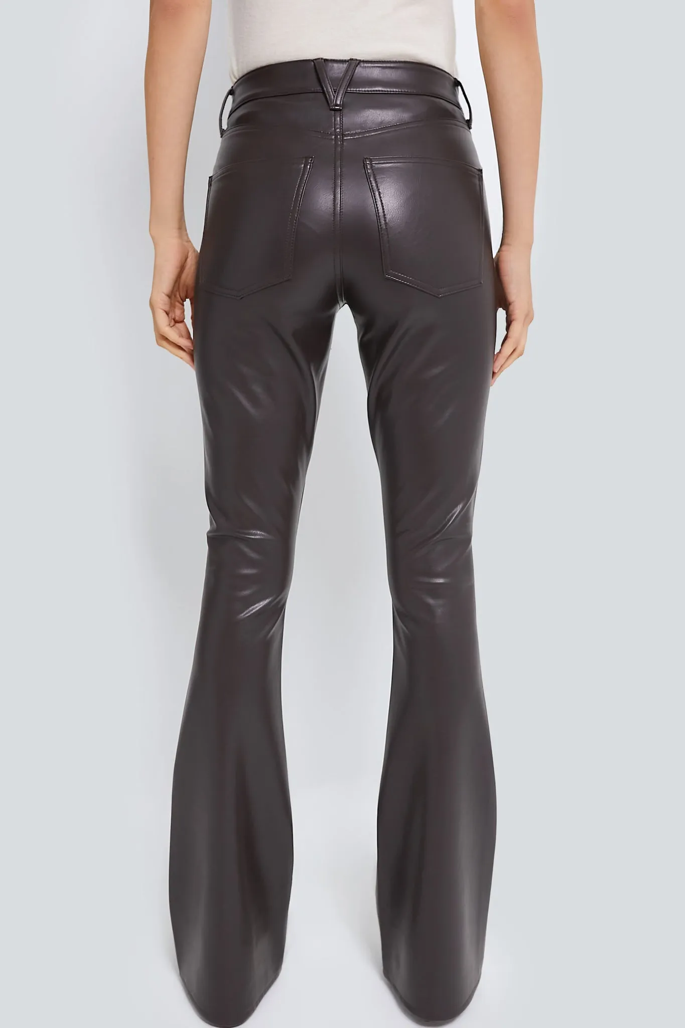 Dark Chocolate Beverly High Rise Skinny Flare sold by Tuckernuck product image thumbnail 4
