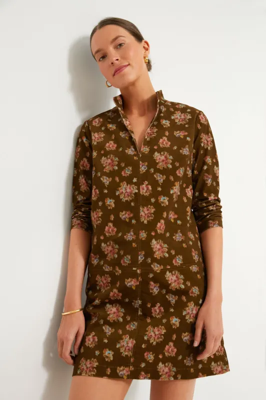 Hazel Bouquet Corduroy Clifton Dress sold by Tuckernuck