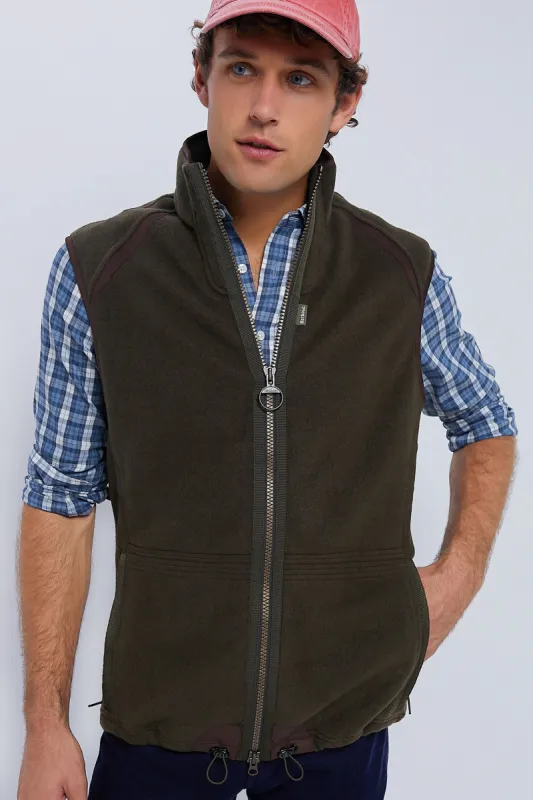 Olive Langdale Fleece Gilet sold by Tuckernuck