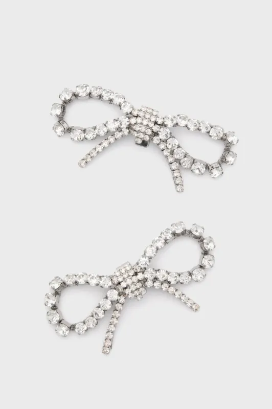 Crystal Bow Shoe Clips Set made by Tuckernuck