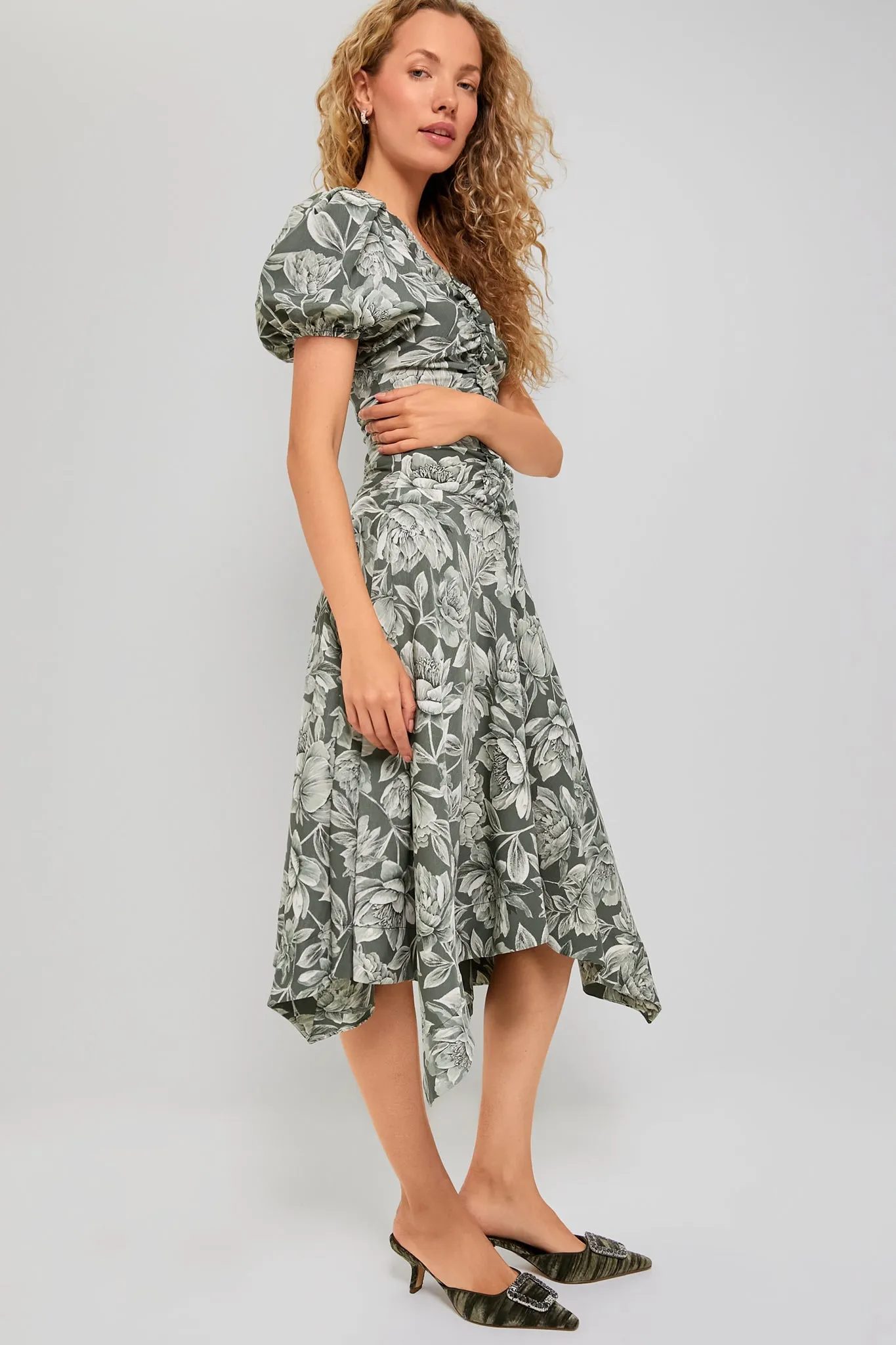 Green Multi Midi Dress sold by Tuckernuck product image thumbnail 3