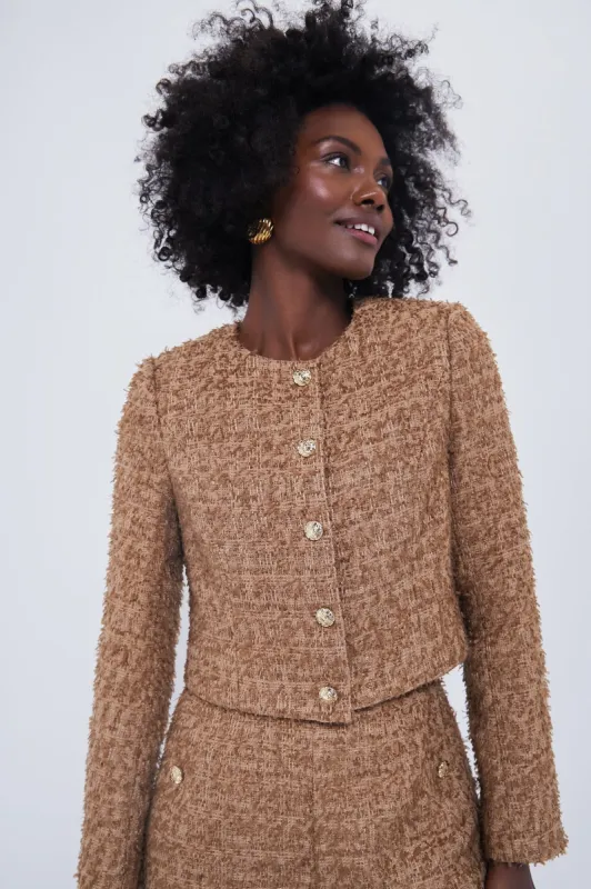 Tan Tweed Keller Jacket sold by Tuckernuck