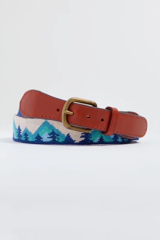 Alpine Needlepoint Belt sold by Tuckernuck