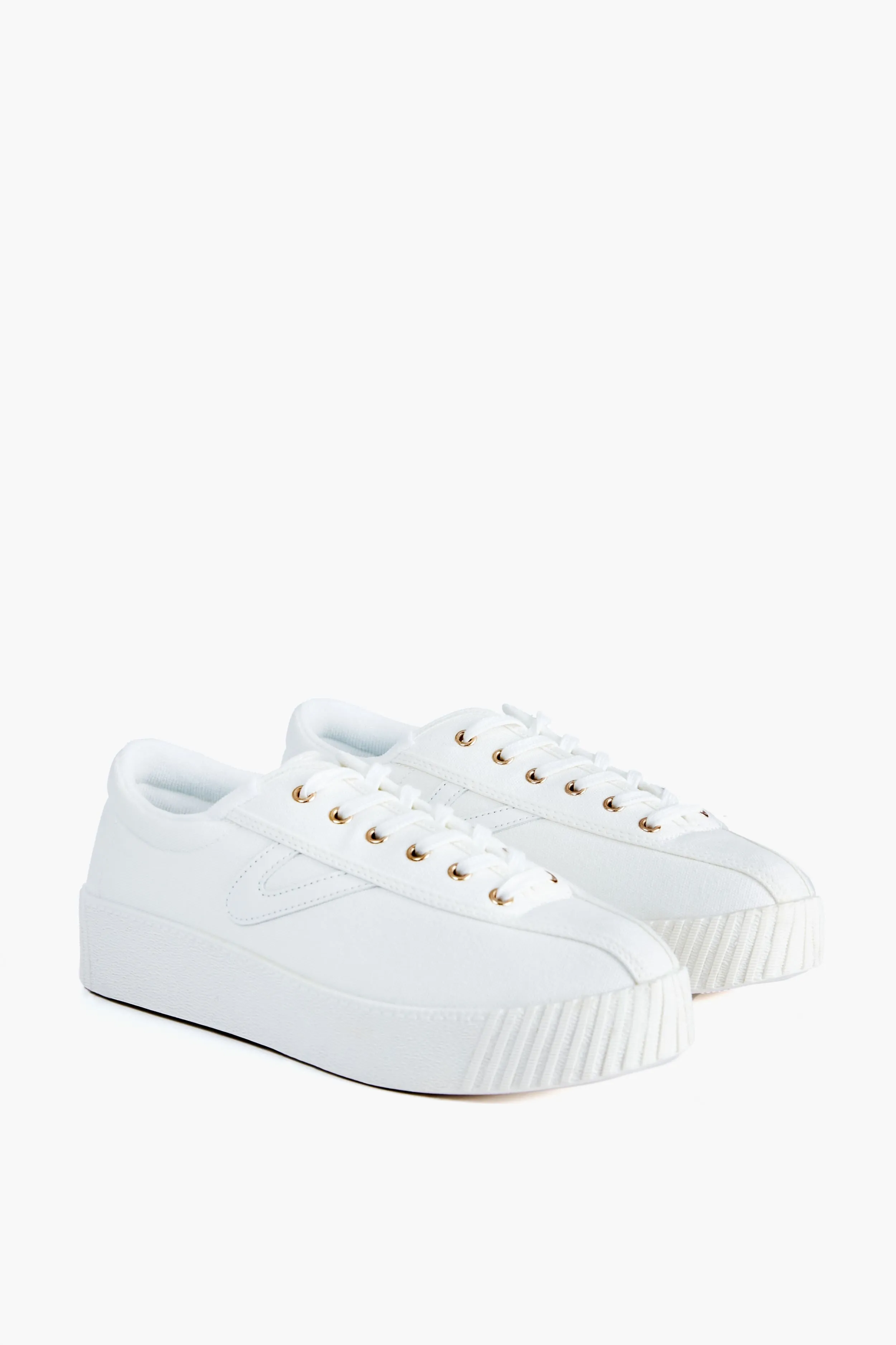 White Nylite Bold Plus Canvas Sneakers sold by Tuckernuck product image thumbnail 4