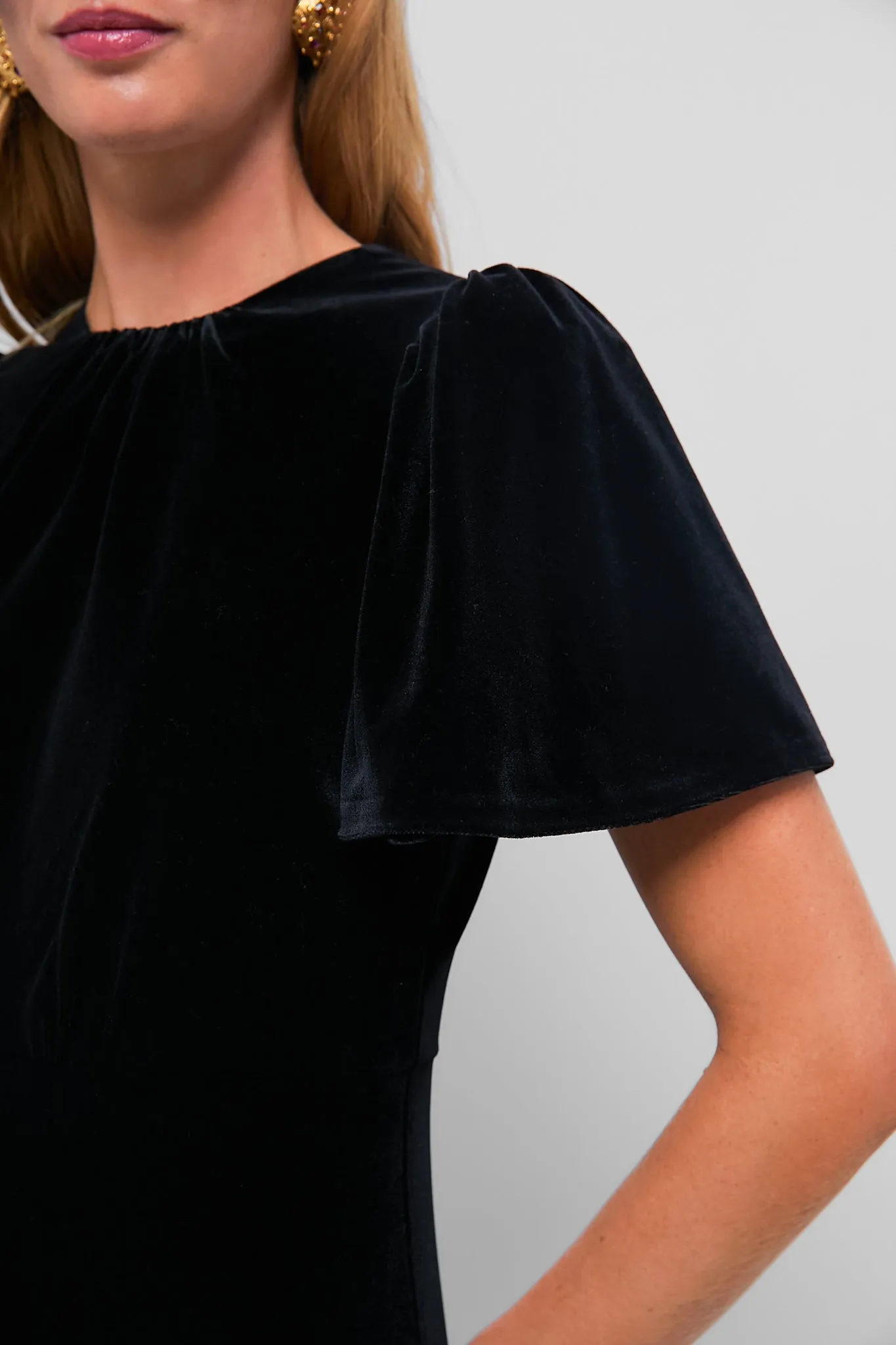 Black Velvet Nicolette Dress sold by Tuckernuck product image thumbnail 5