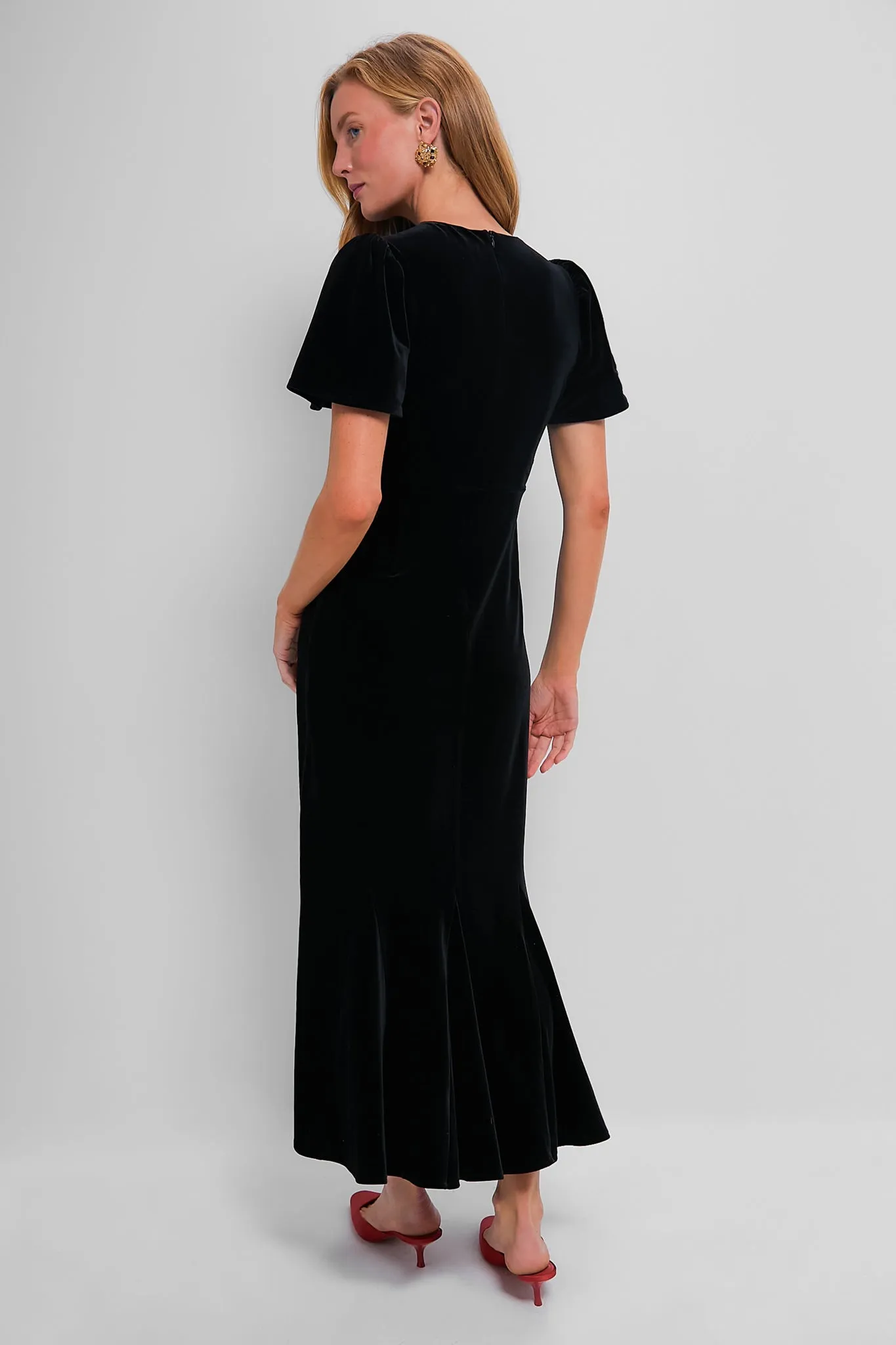 Black Velvet Nicolette Dress sold by Tuckernuck product image thumbnail 4