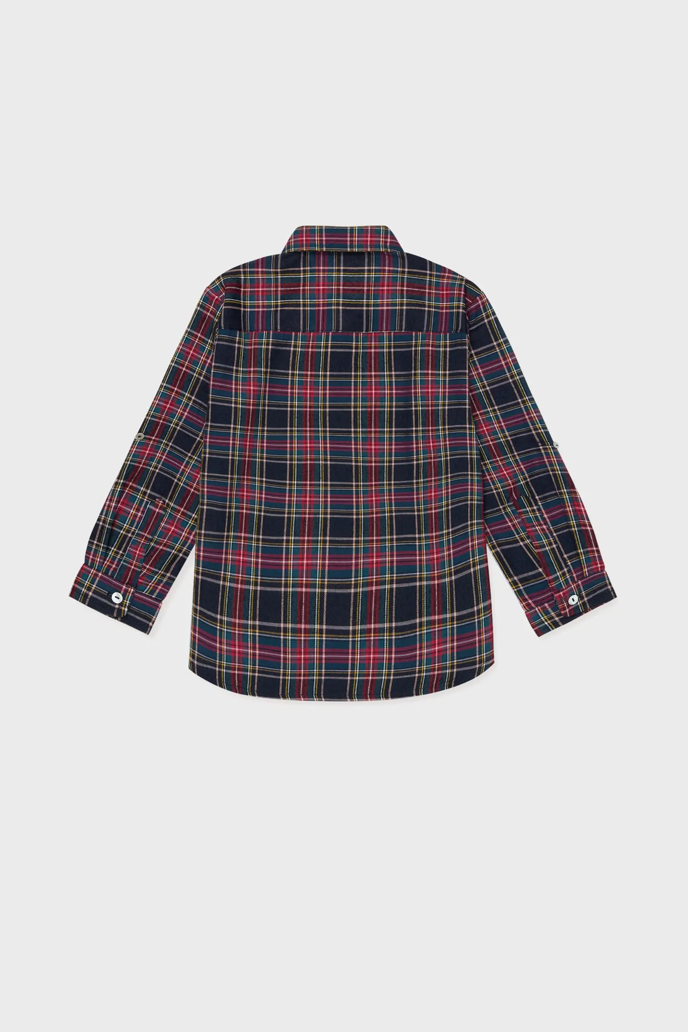 Navy Tartan Nico Long Sleeve Shirt sold by Tuckernuck product image thumbnail 2
