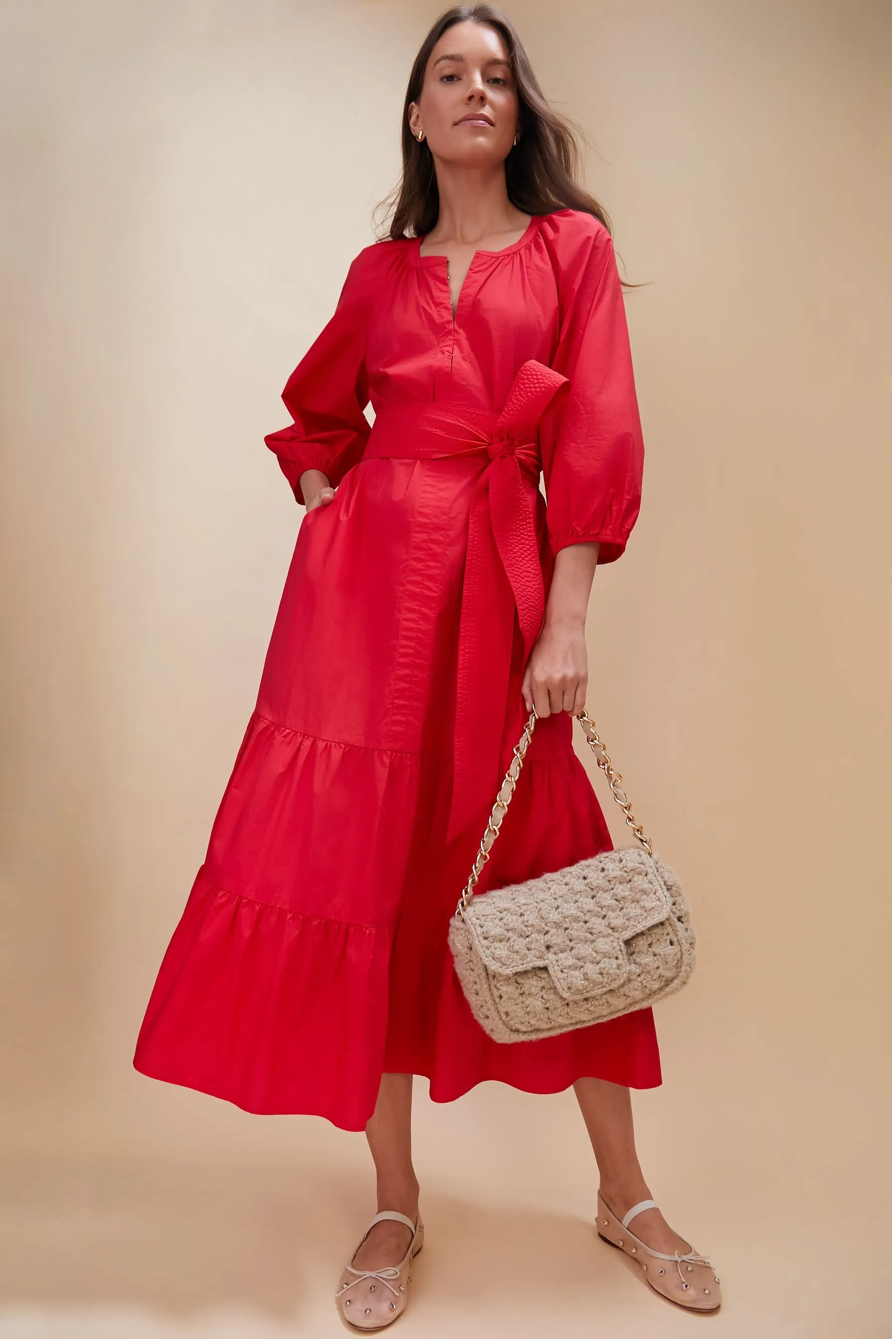 Tan Knit Woven Shoulder Bag sold by Tuckernuck product image thumbnail 2