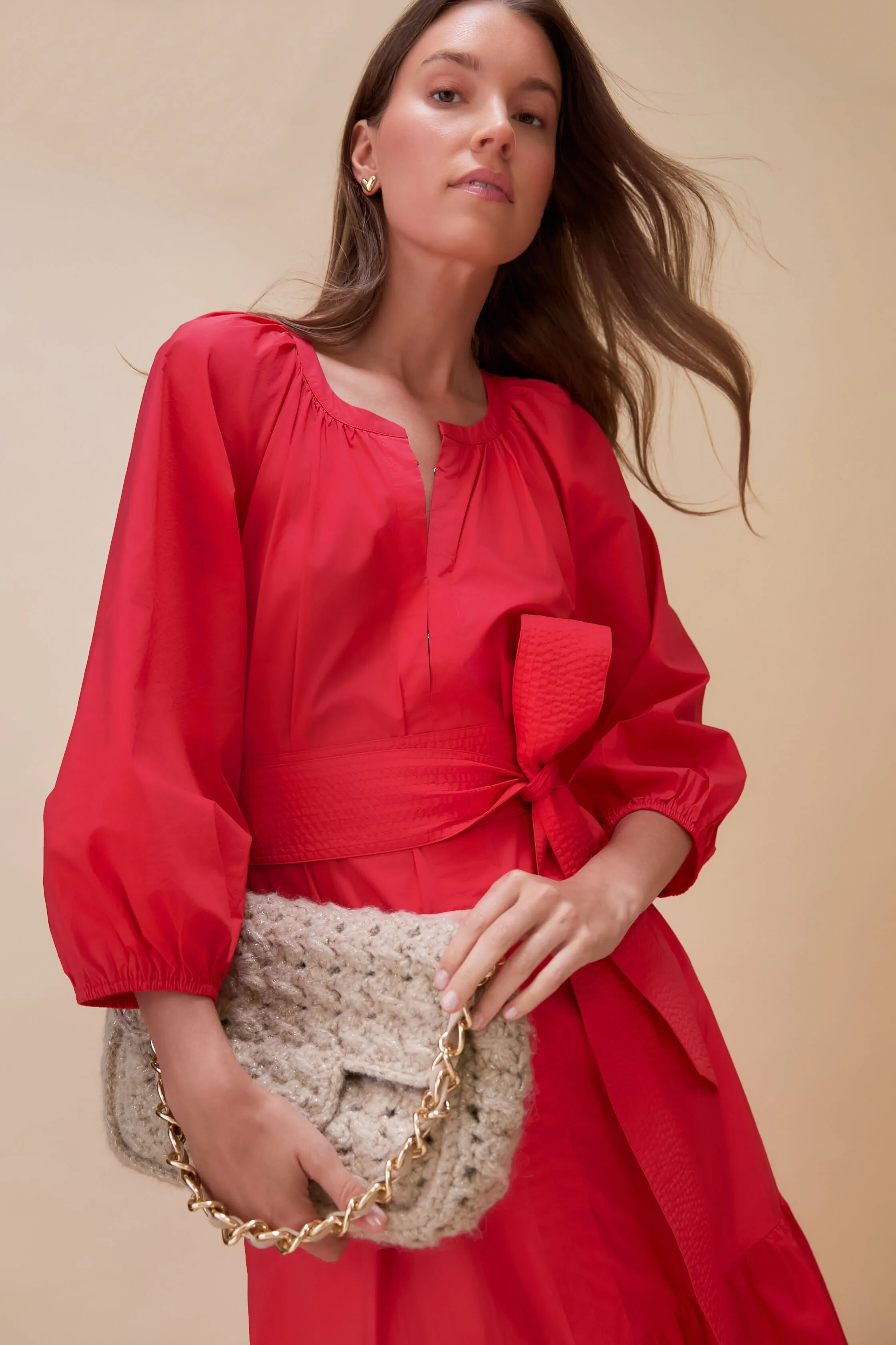 Tan Knit Woven Shoulder Bag sold by Tuckernuck product image thumbnail 3