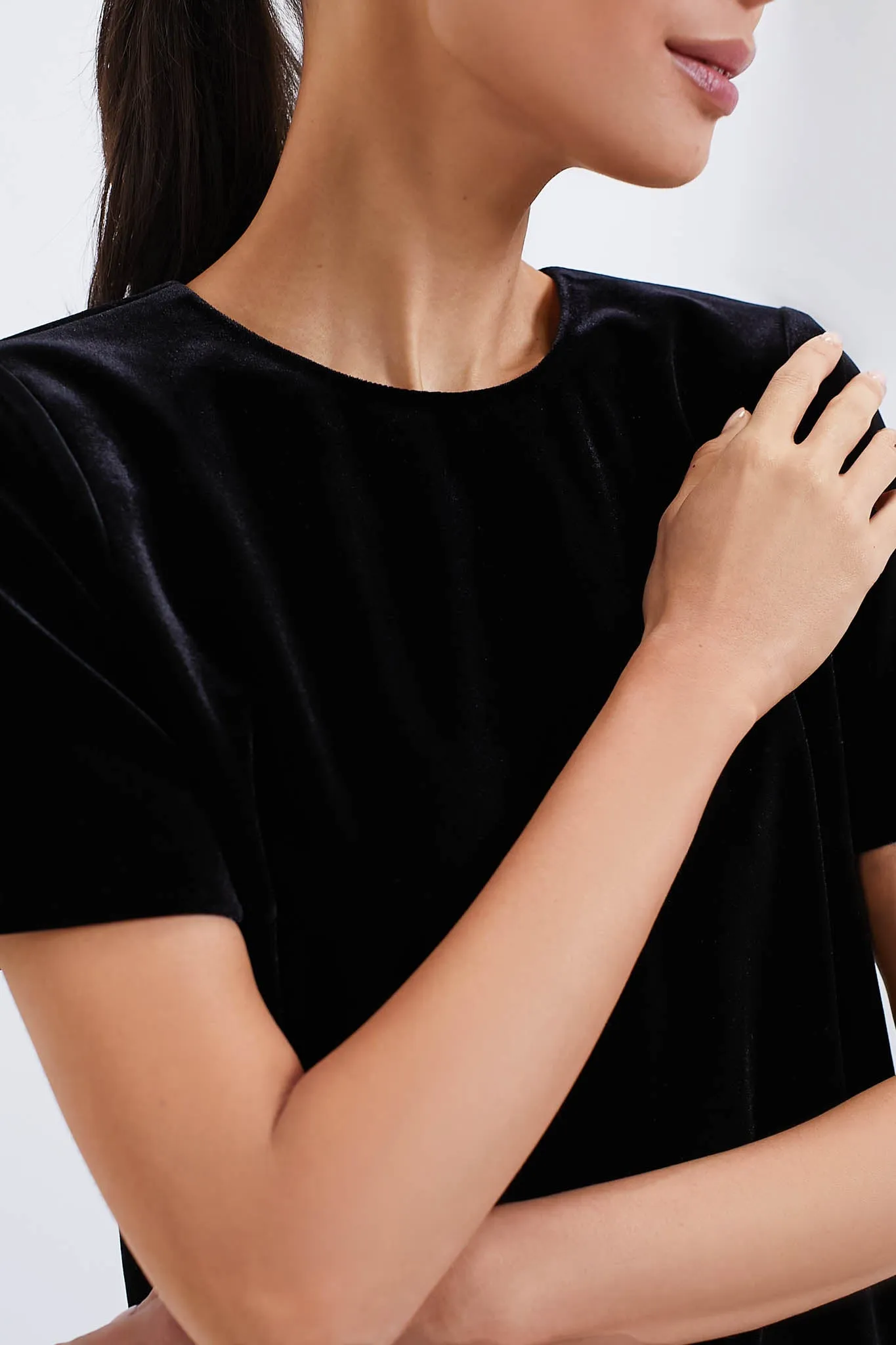 Black Velvet Mae Dress sold by Tuckernuck product image thumbnail 5