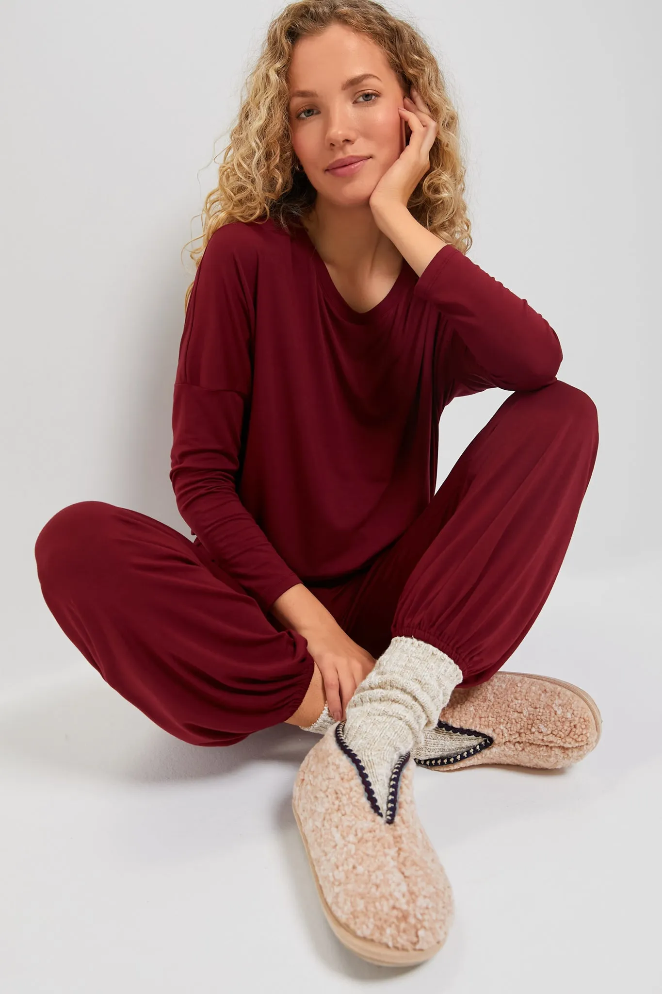 Cabernet Gisele Slouchy Set sold by Tuckernuck product image thumbnail 2