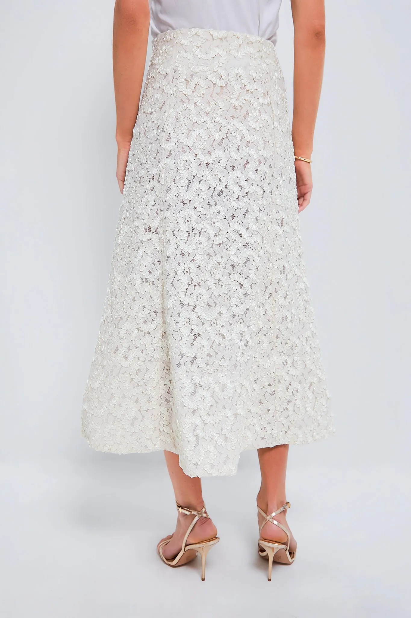 Vintage White Embroidered Skirt sold by Tuckernuck product image thumbnail 4