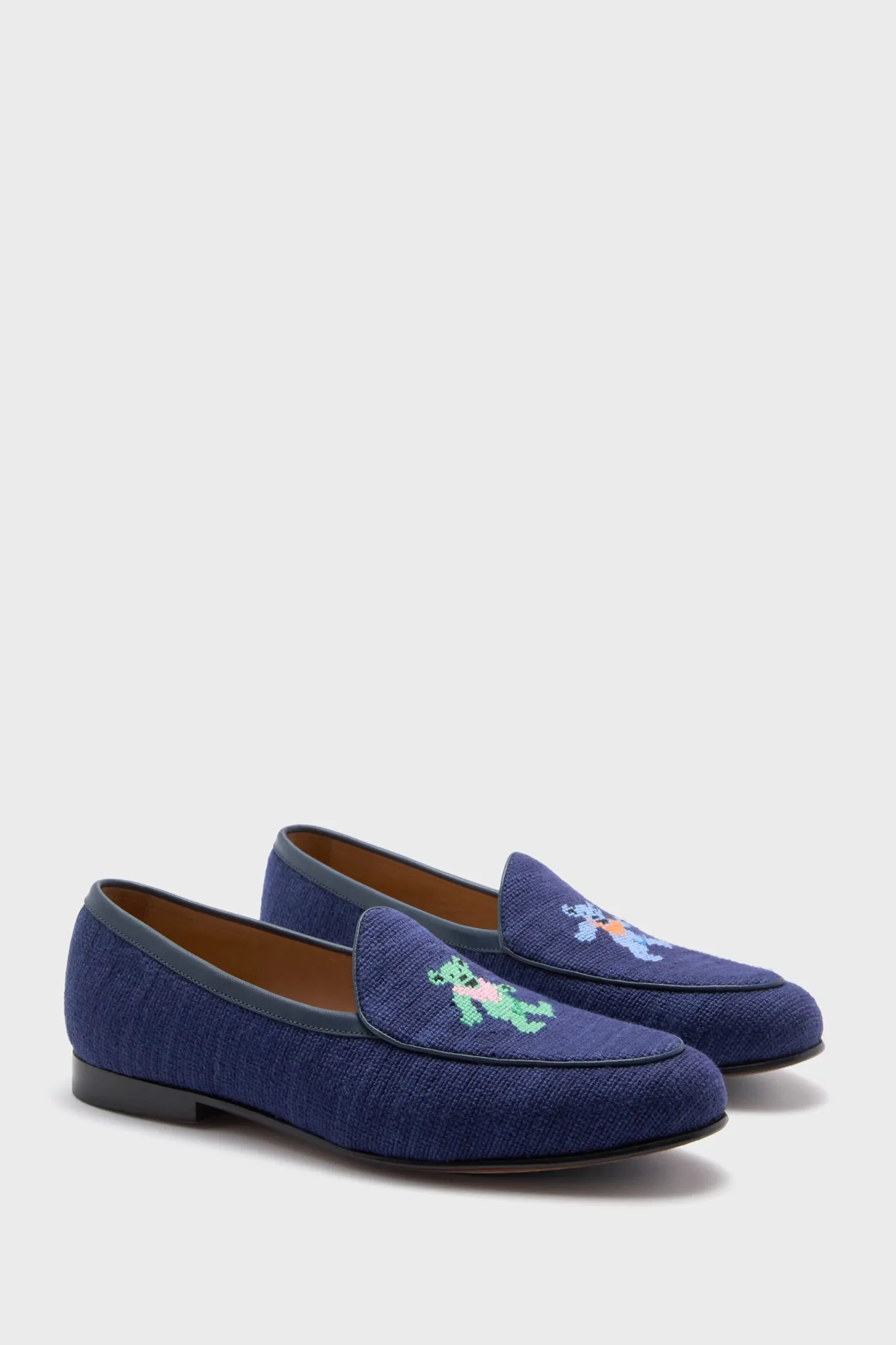 Dark Navy Dancing Bears Belgian Loafers sold by Tuckernuck product image thumbnail 4