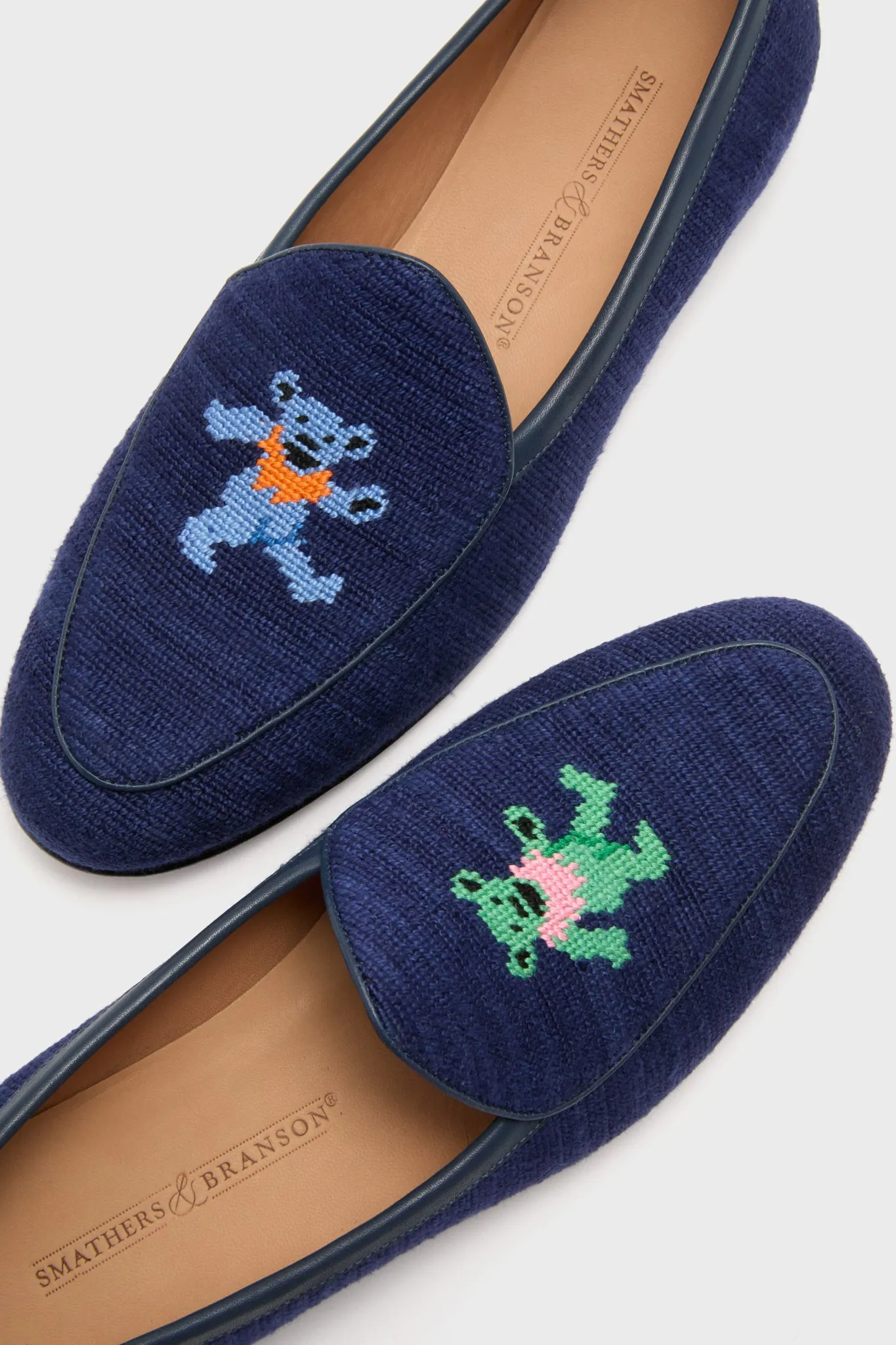 Dark Navy Dancing Bears Belgian Loafers sold by Tuckernuck product image thumbnail 5