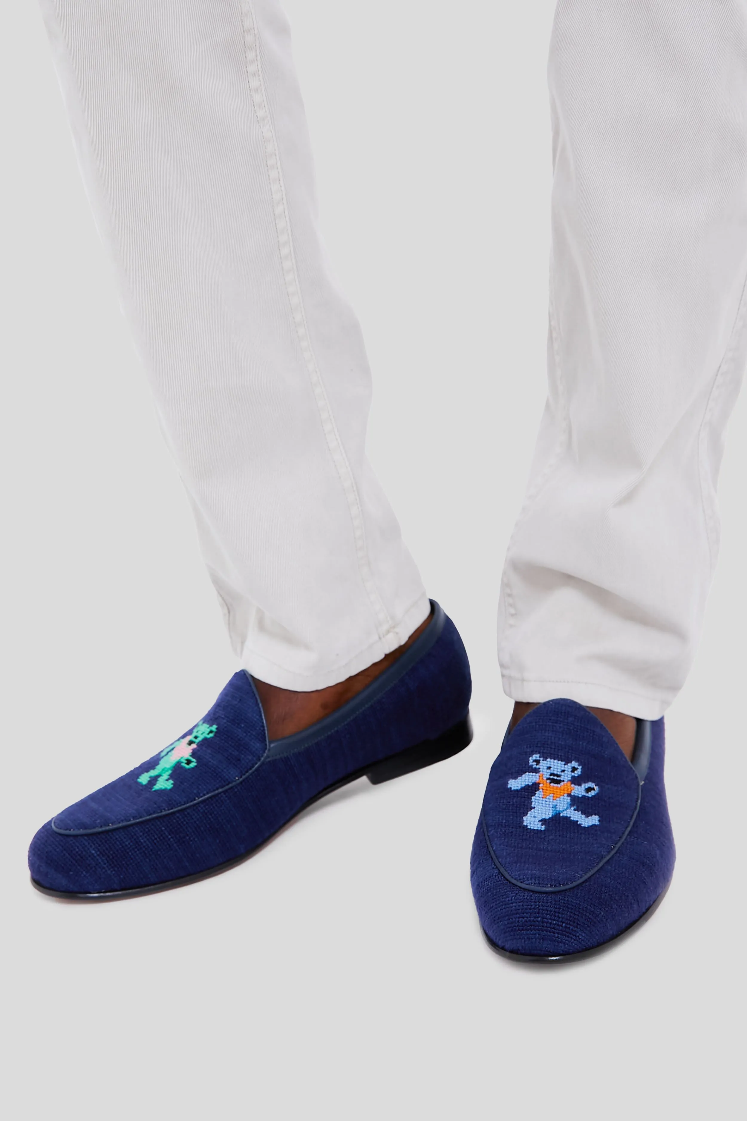 Dark Navy Dancing Bears Belgian Loafers sold by Tuckernuck product image thumbnail 3