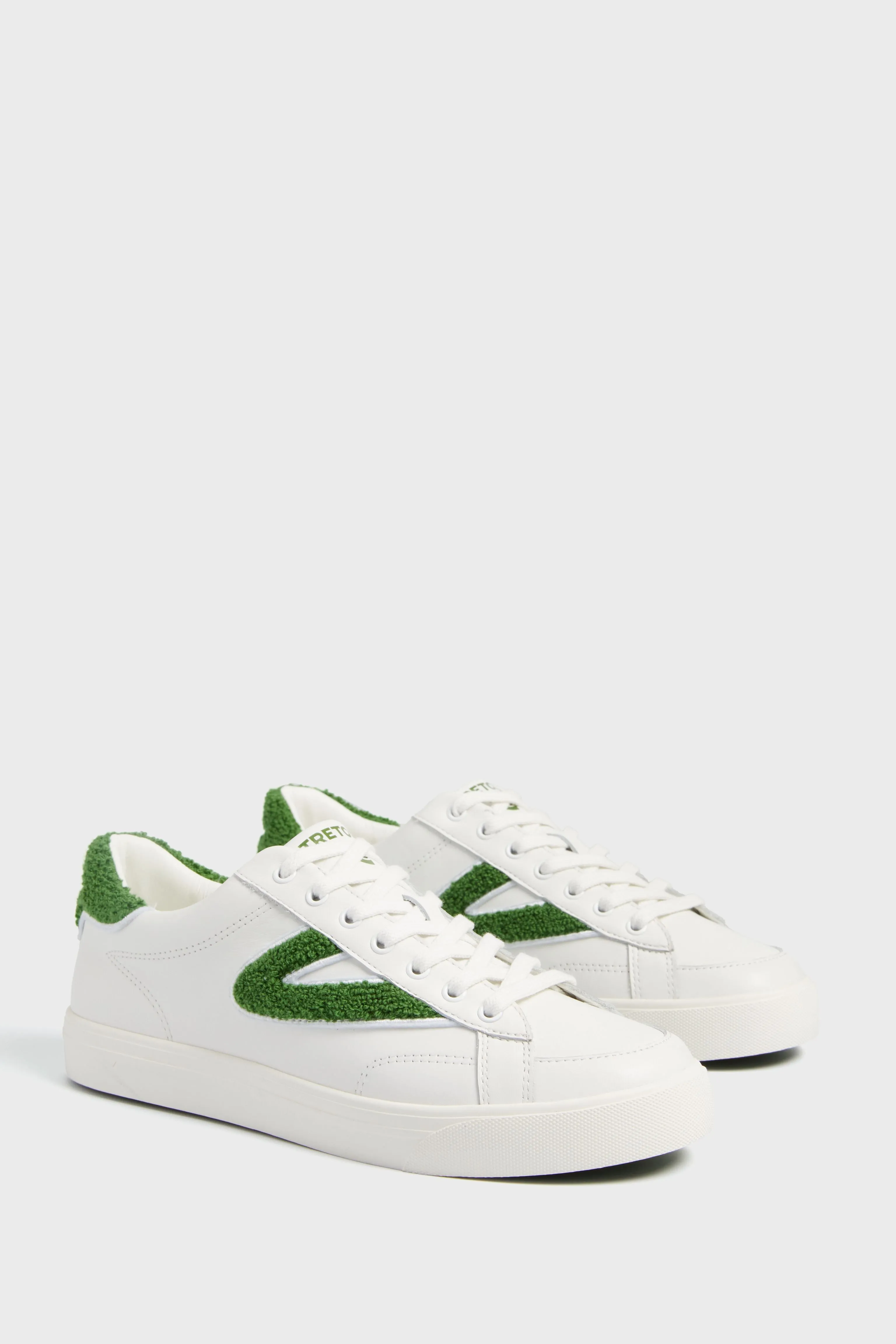 White and Green Mixed Doubles Sneakers sold by Tuckernuck product image thumbnail 4