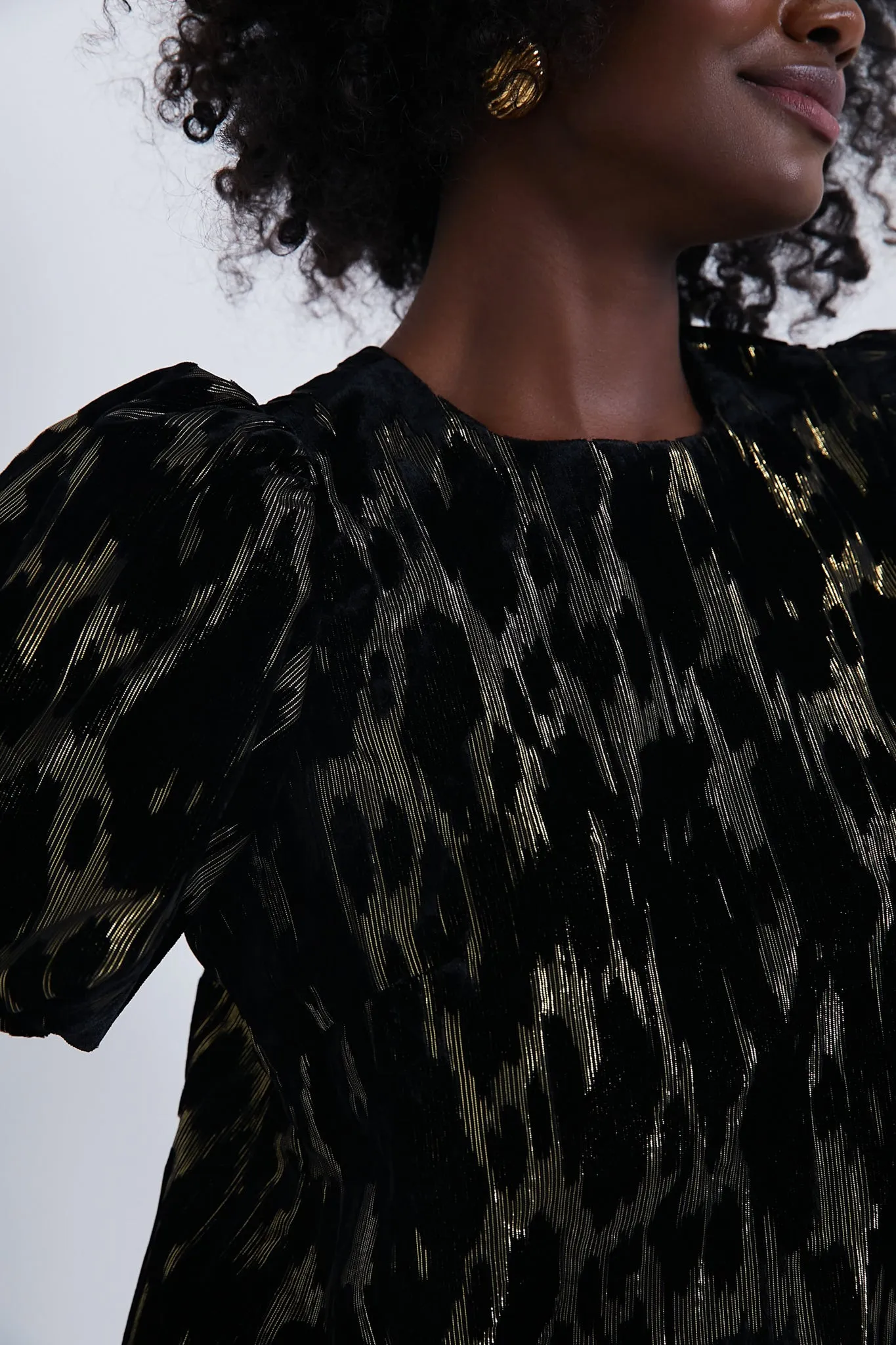 Metallic Velvet Burnout Lyla Blouse sold by Tuckernuck product image thumbnail 5