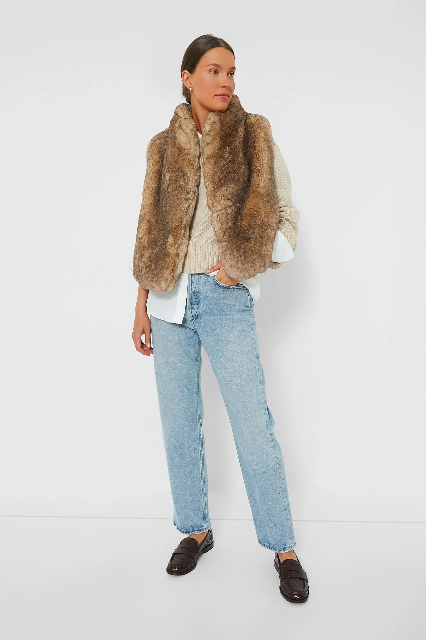 Greige Marcello Vest sold by Tuckernuck product image thumbnail 2