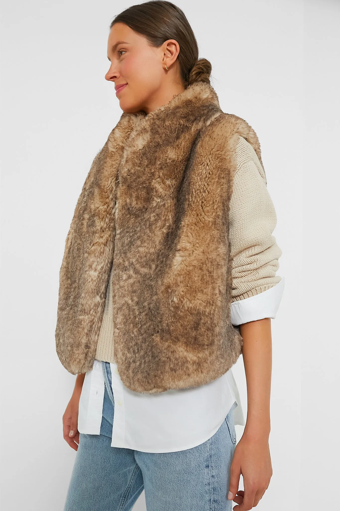 Greige Marcello Vest sold by Tuckernuck product image thumbnail 3