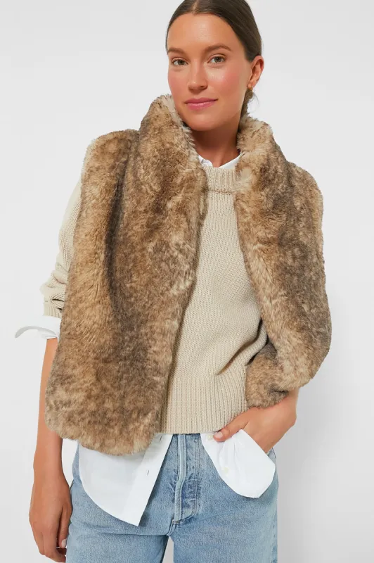 Greige Marcello Vest sold by Tuckernuck