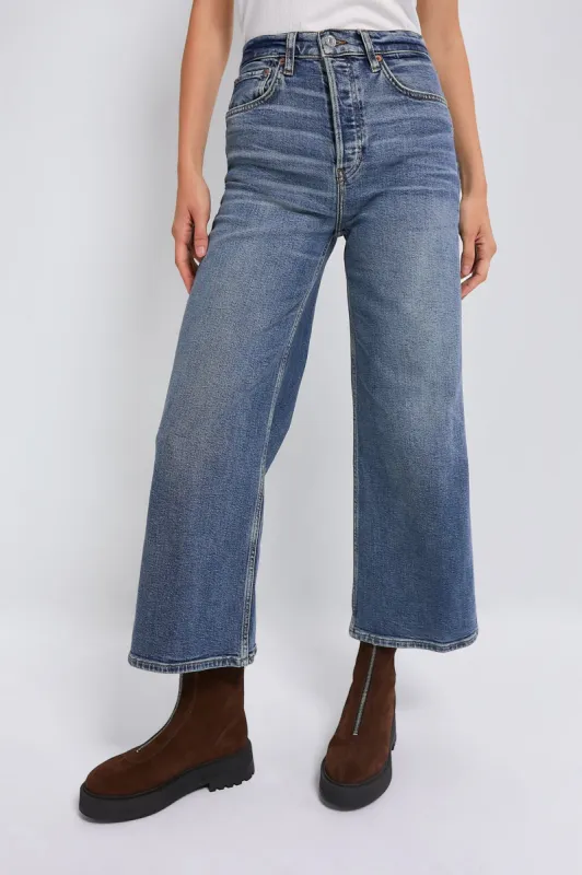 Crafted Indigo High Rise Wide Leg Crop sold by Tuckernuck