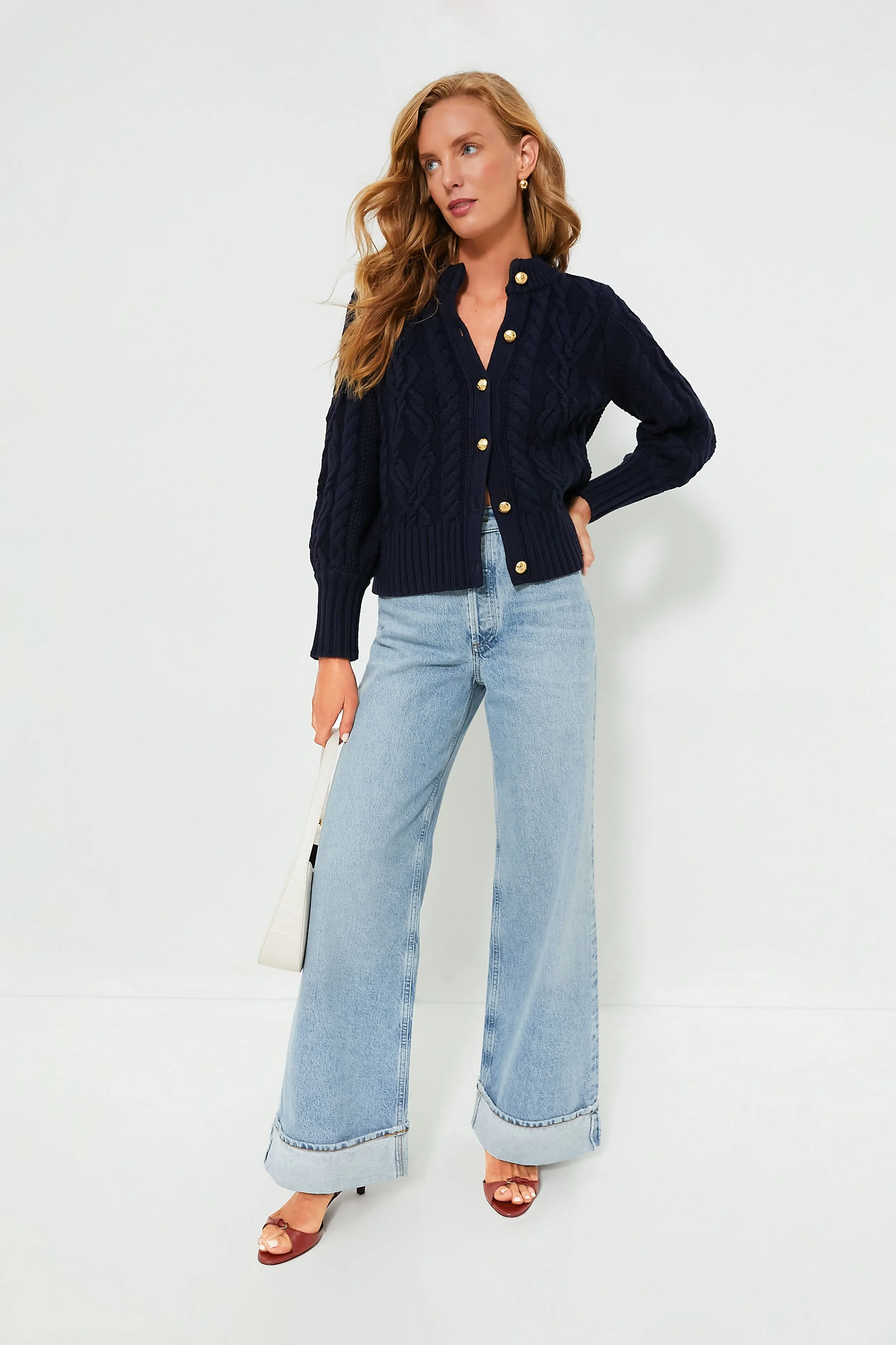 Navy Cotton Colette Cardigan sold by Tuckernuck product image thumbnail 2