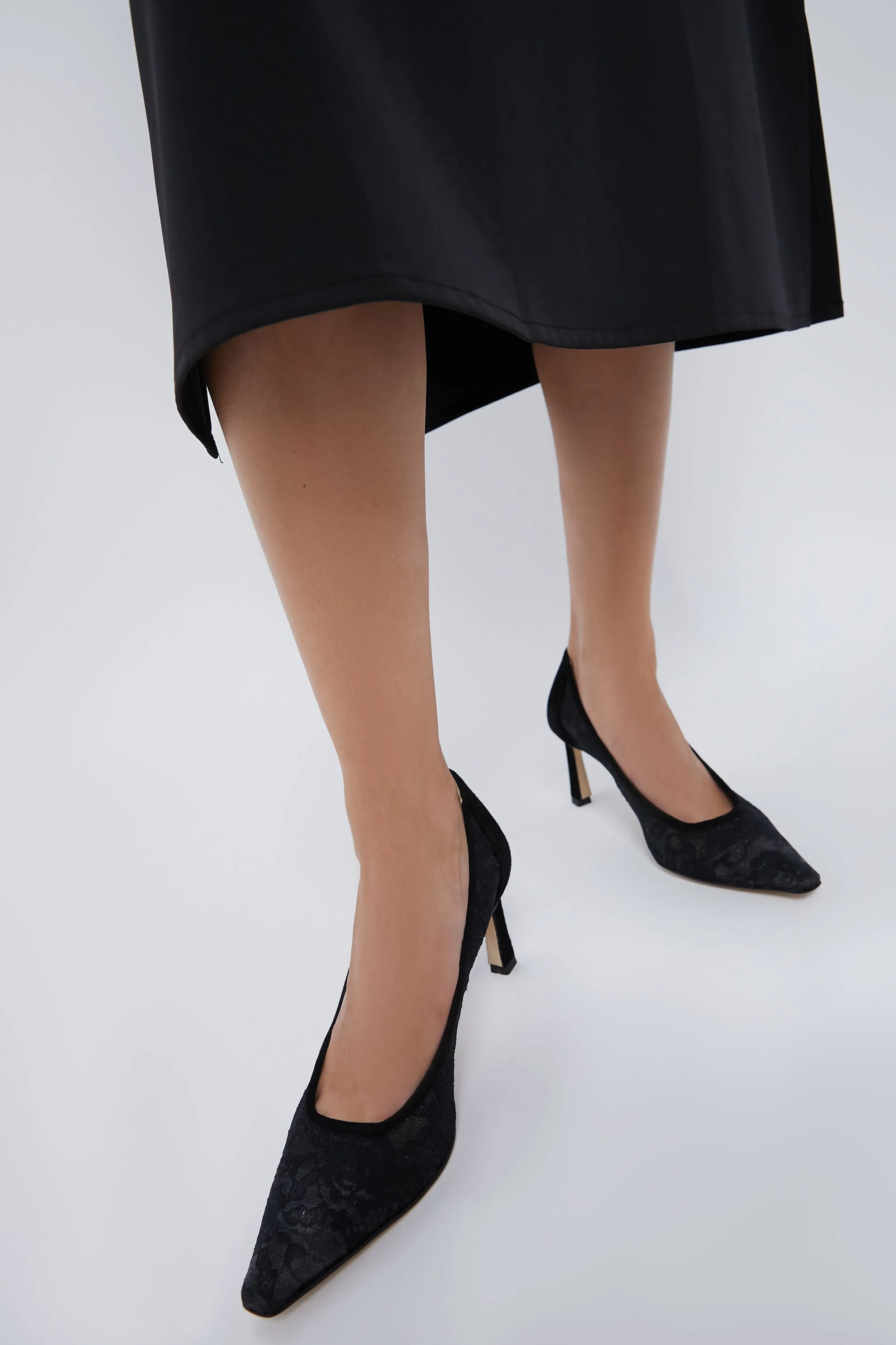 Black Lace Ilana Heels sold by Tuckernuck product image thumbnail 3