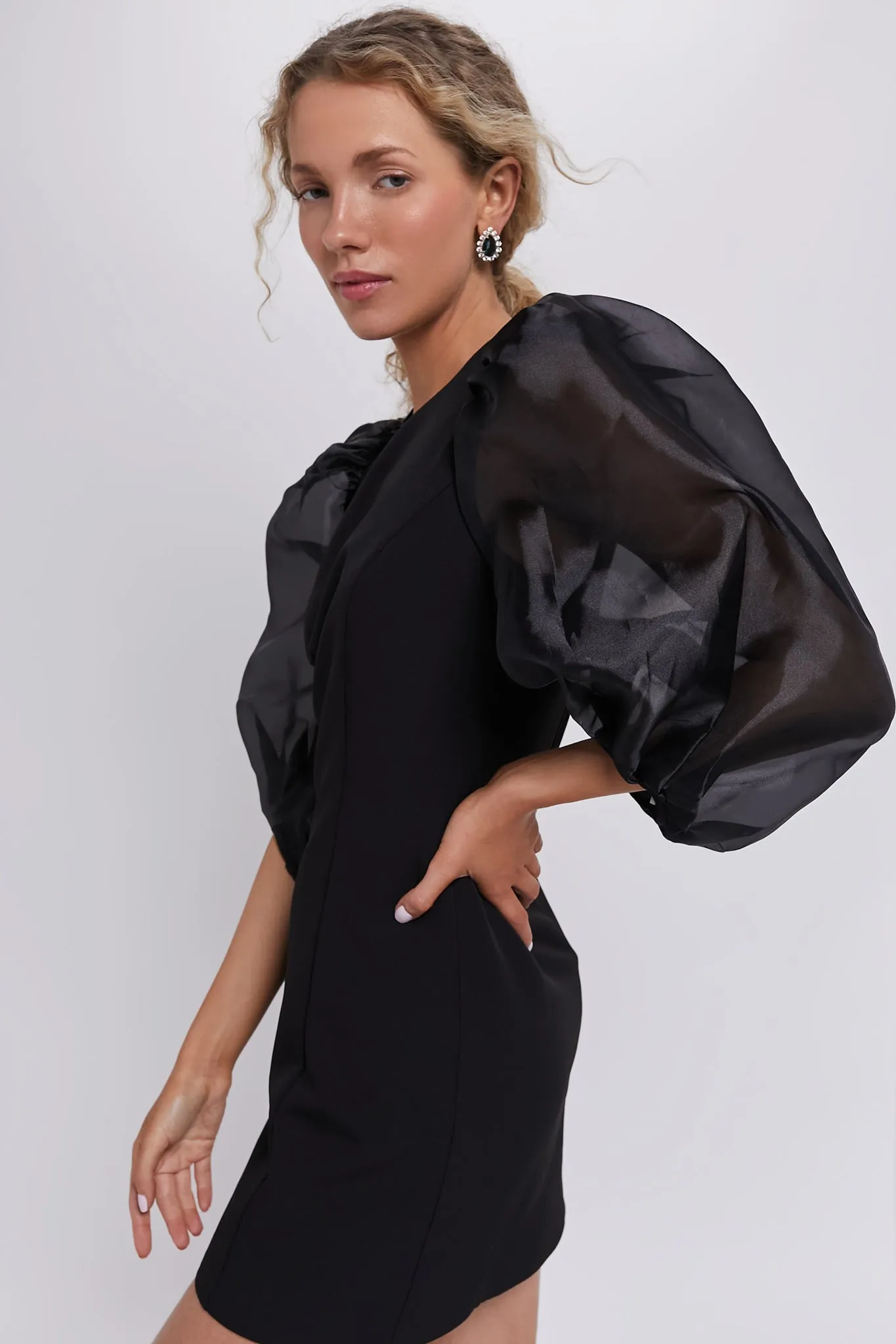Black Harriet Dress sold by Tuckernuck product image thumbnail 3