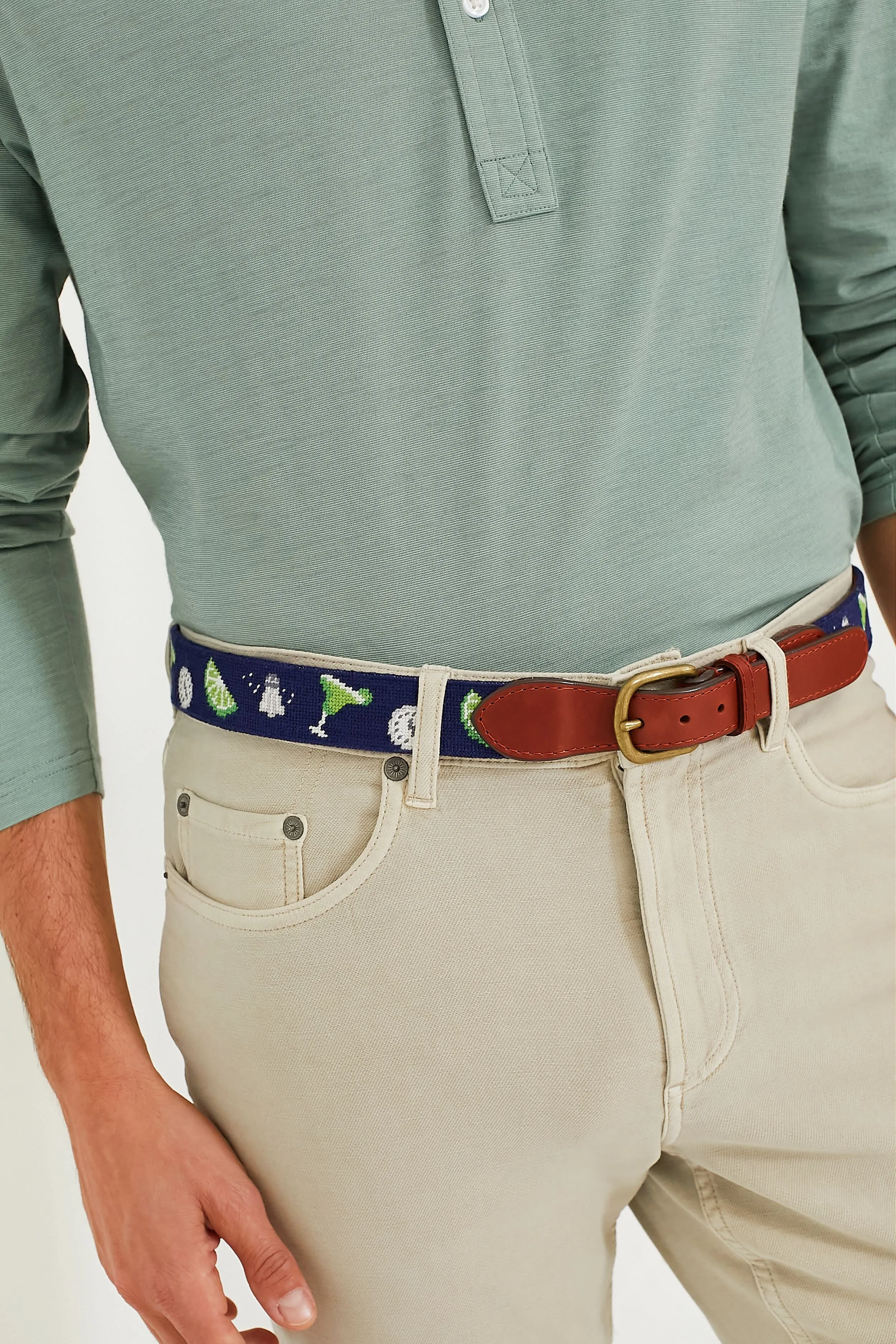 Navy Margaritaville 5 O'Clock Somewhere Belt sold by Tuckernuck product image thumbnail 2