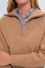 Camel Melange Long Sleeve Cashmere Wool Sweater sold by Tuckernuck