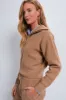 Camel Melange Long Sleeve Cashmere Wool Sweater sold by Tuckernuck