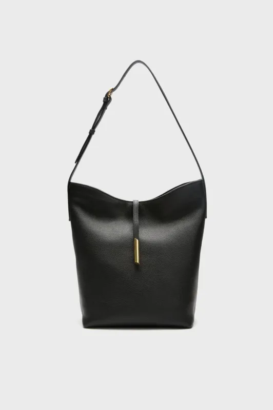 Black Penne Bucket Bag sold by Tuckernuck