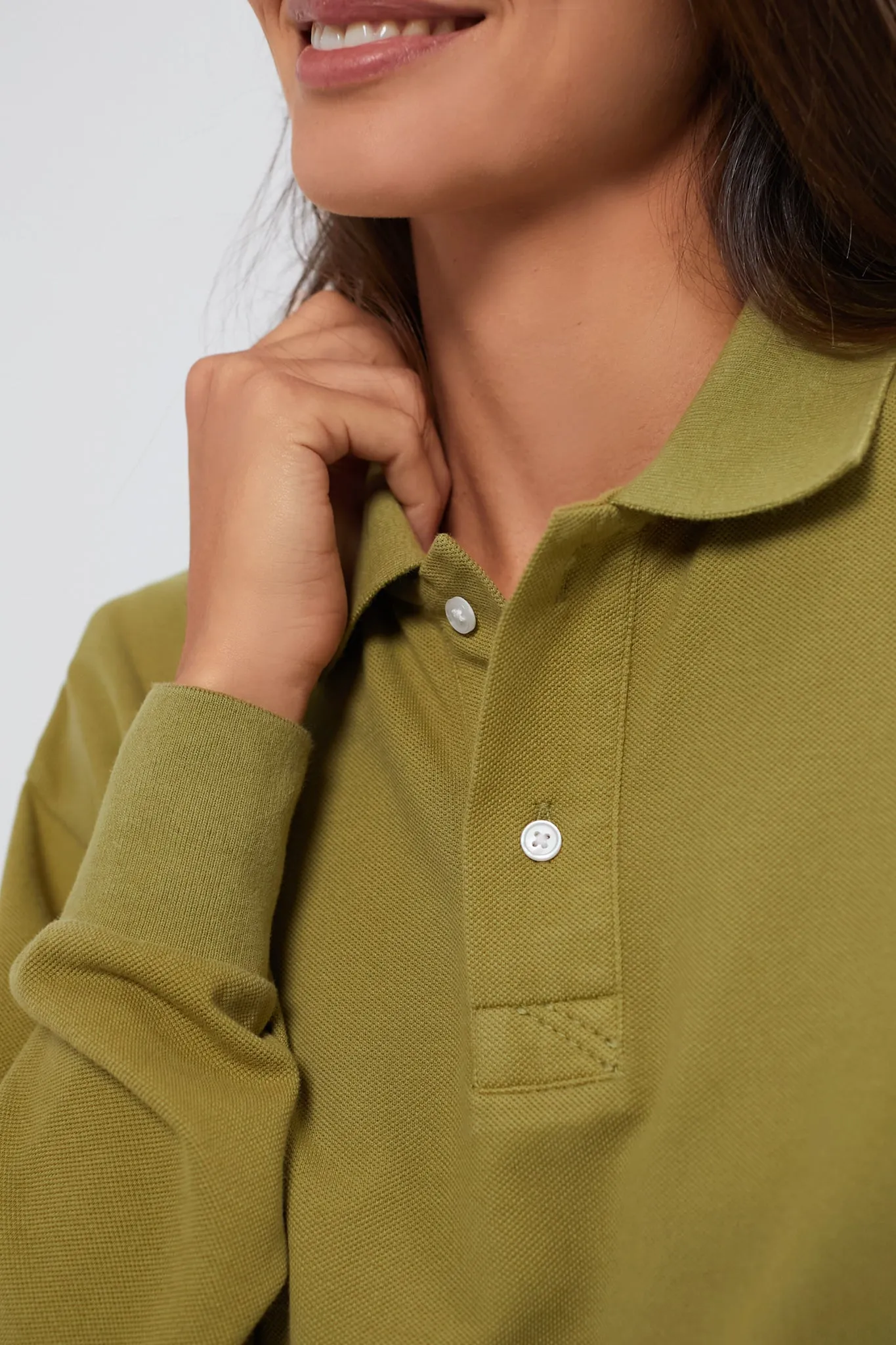 Woodbine Long Sleeve Pique Holmes Boyfriend Polo sold by Tuckernuck product image thumbnail 5