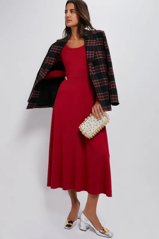 Red Long Sleeve Sara Maxi Dress sold by Tuckernuck