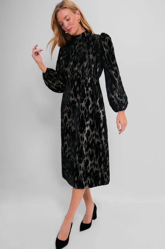 Metallic Velvet Burnout Gilly Dress sold by Tuckernuck