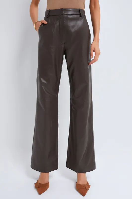 Brown Straight Leg Leather Pants sold by Tuckernuck