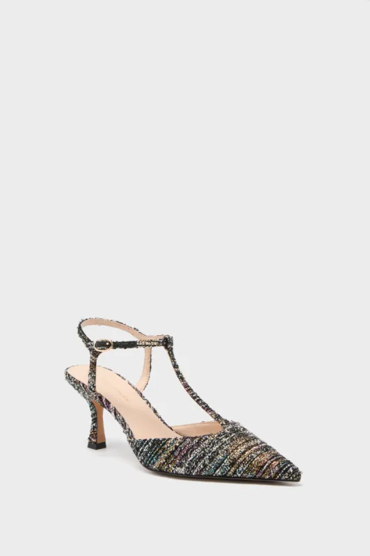 Black Multi Tweed Margot Heels sold by Tuckernuck