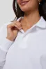 White Long Sleeve Pique Holmes Boyfriend Polo sold by Tuckernuck