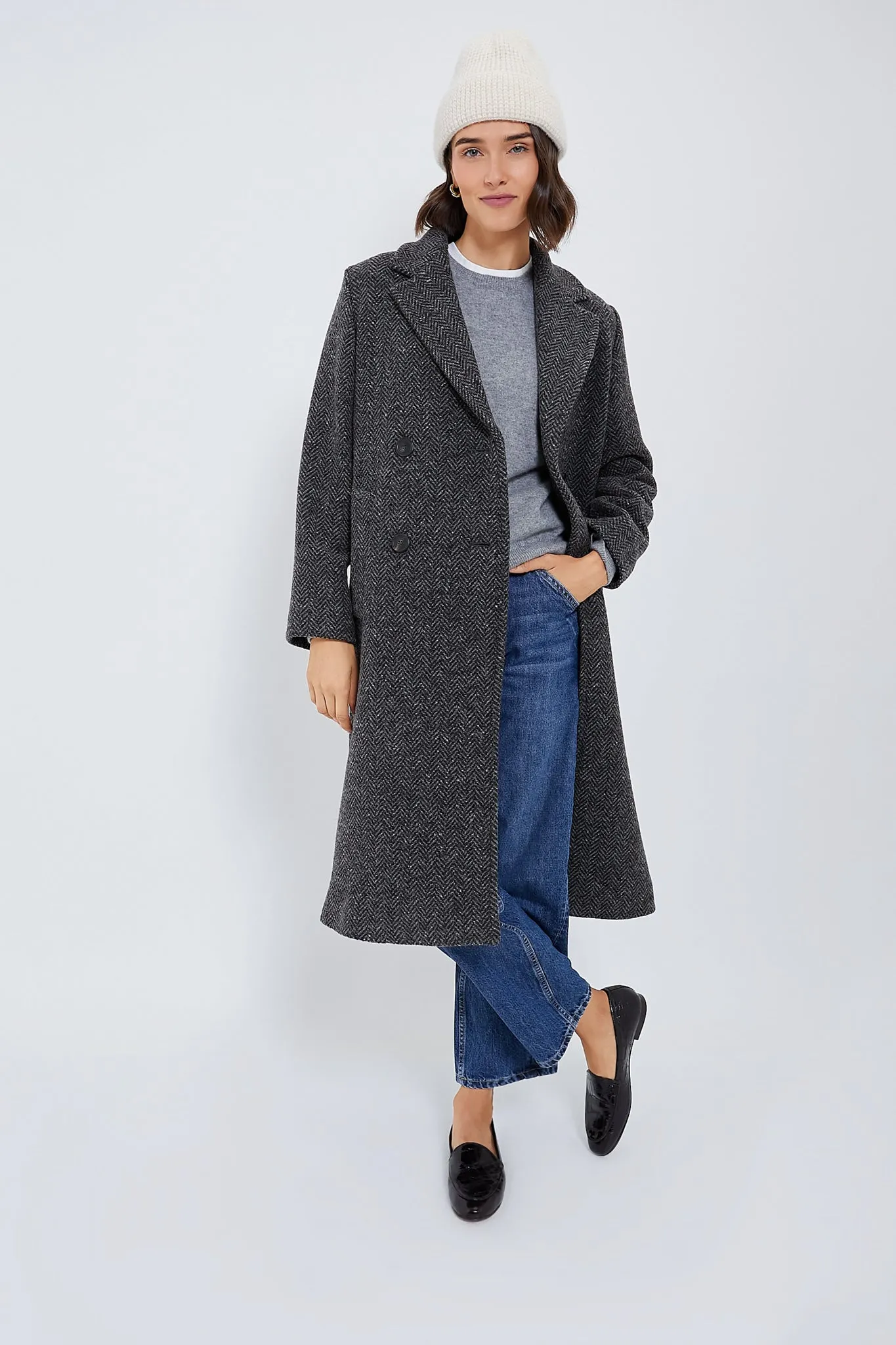 Ivory Ripton Textured Beanie sold by Tuckernuck product image thumbnail 3