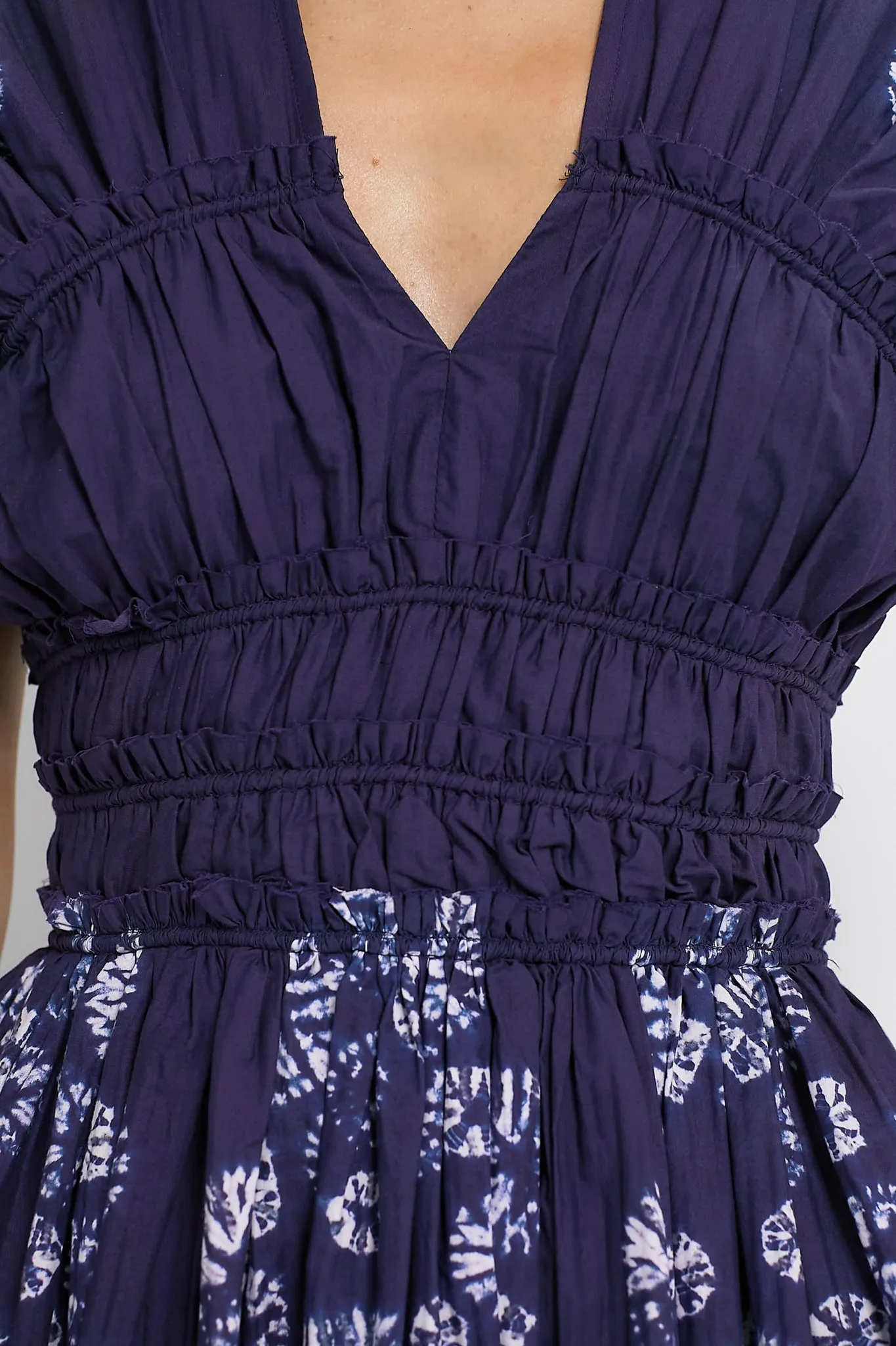 Yana Tie Dye Shortsleeve V-Neck Dress sold by Tuckernuck product image thumbnail 5