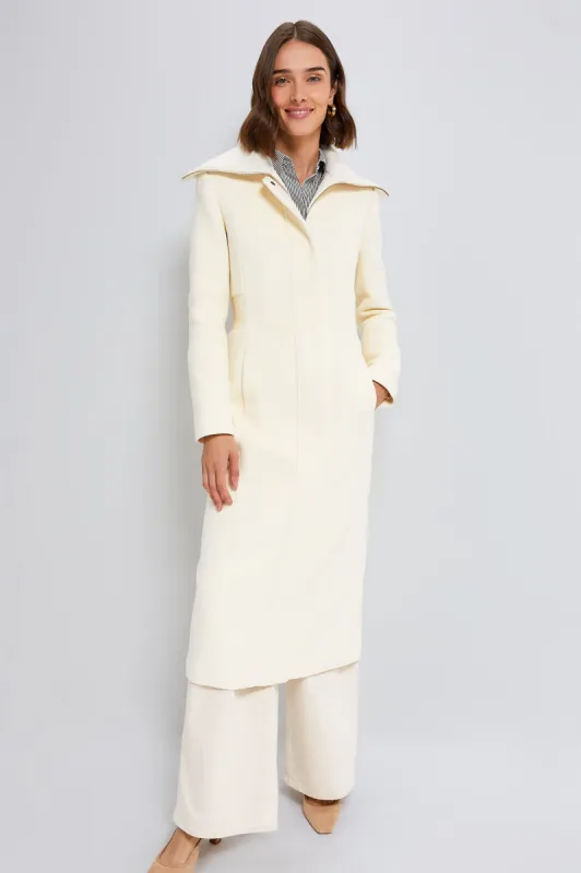 Cream Clarice Wool Coat sold by Tuckernuck