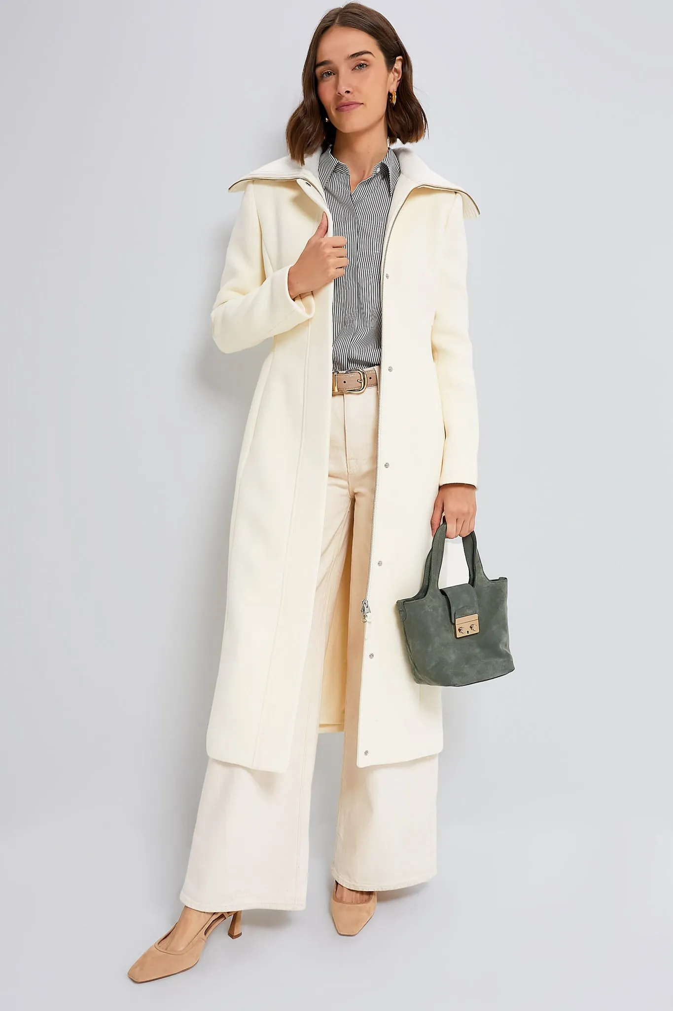 Cream Clarice Wool Coat sold by Tuckernuck product image thumbnail 2