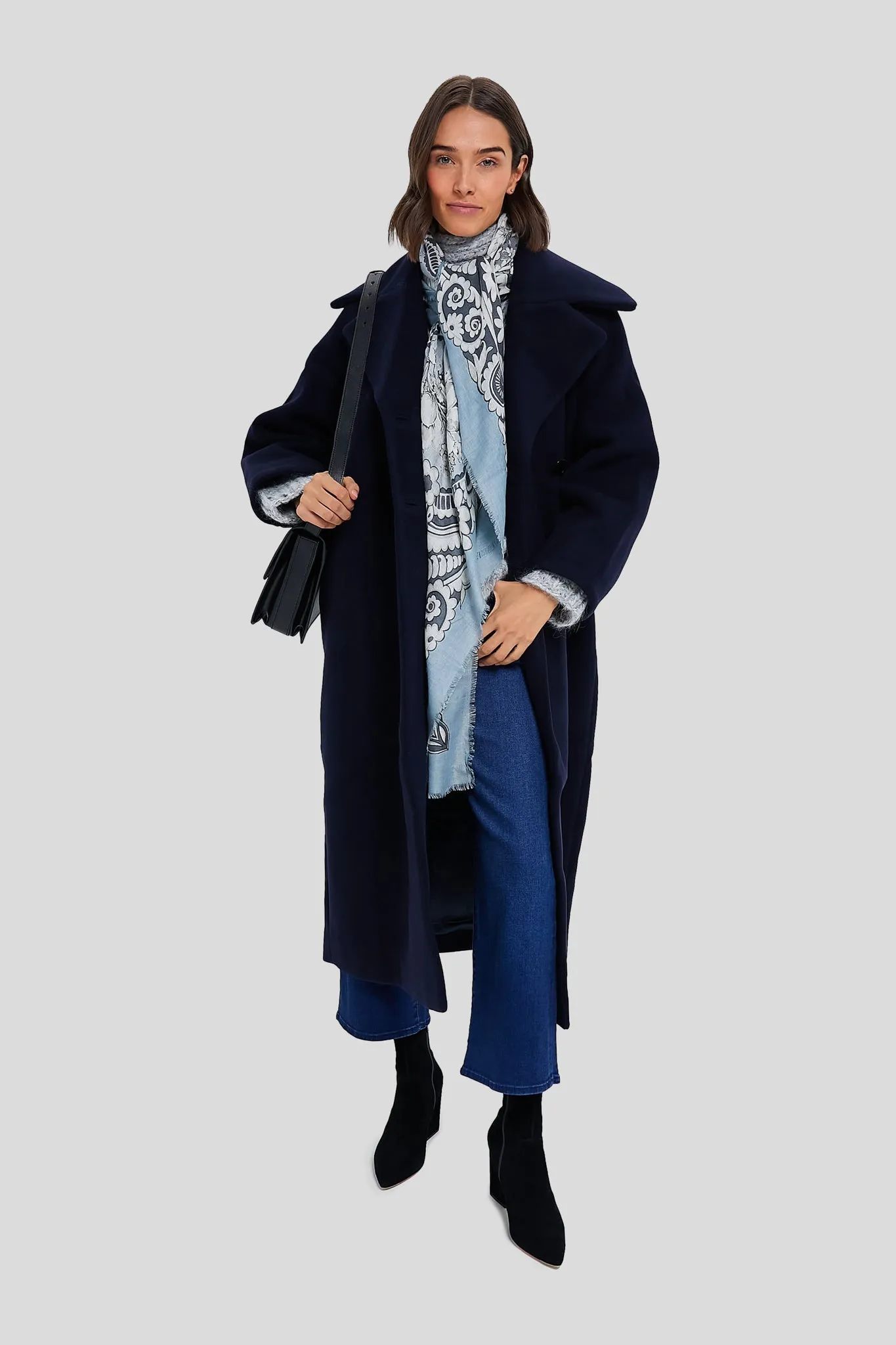 Sky Captain Boiled Wool Large Collar Coat sold by Tuckernuck product image thumbnail 2