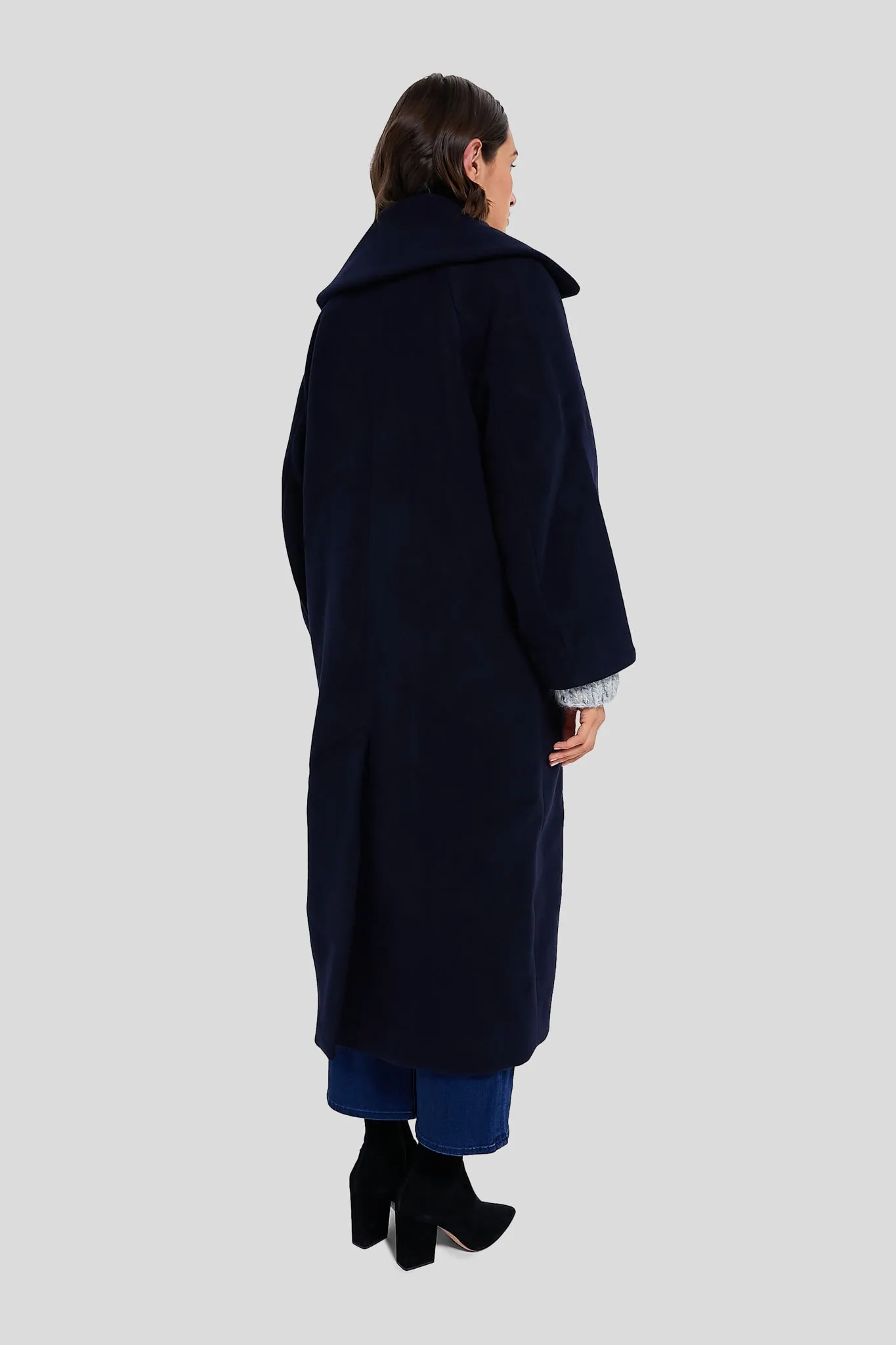 Sky Captain Boiled Wool Large Collar Coat sold by Tuckernuck product image thumbnail 4