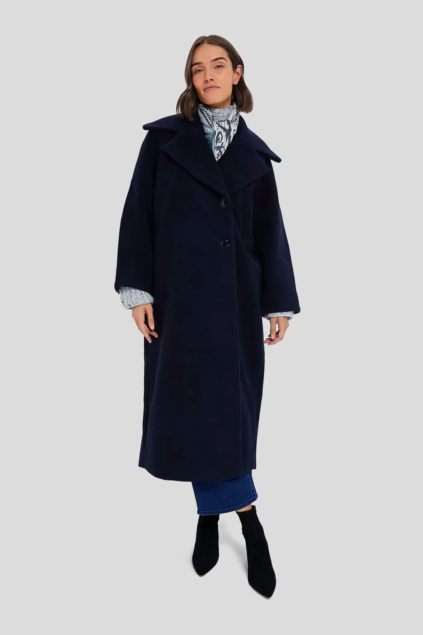 Sky Captain Boiled Wool Large Collar Coat sold by Tuckernuck