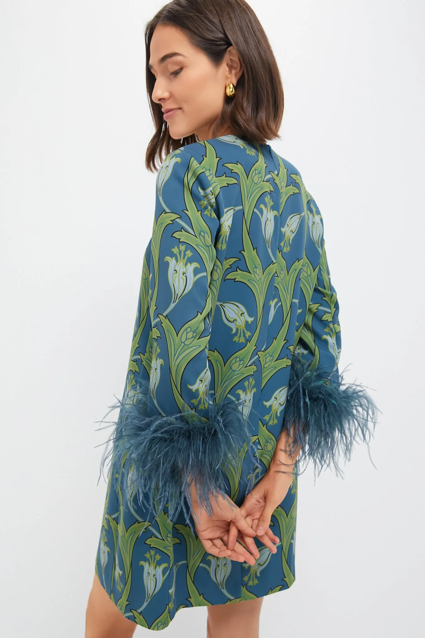Deco Floral Feather Mod Mary Dress sold by Tuckernuck product image thumbnail 3