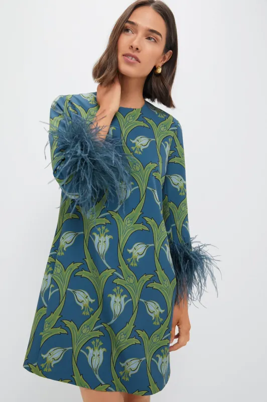 Deco Floral Feather Mod Mary Dress sold by Tuckernuck