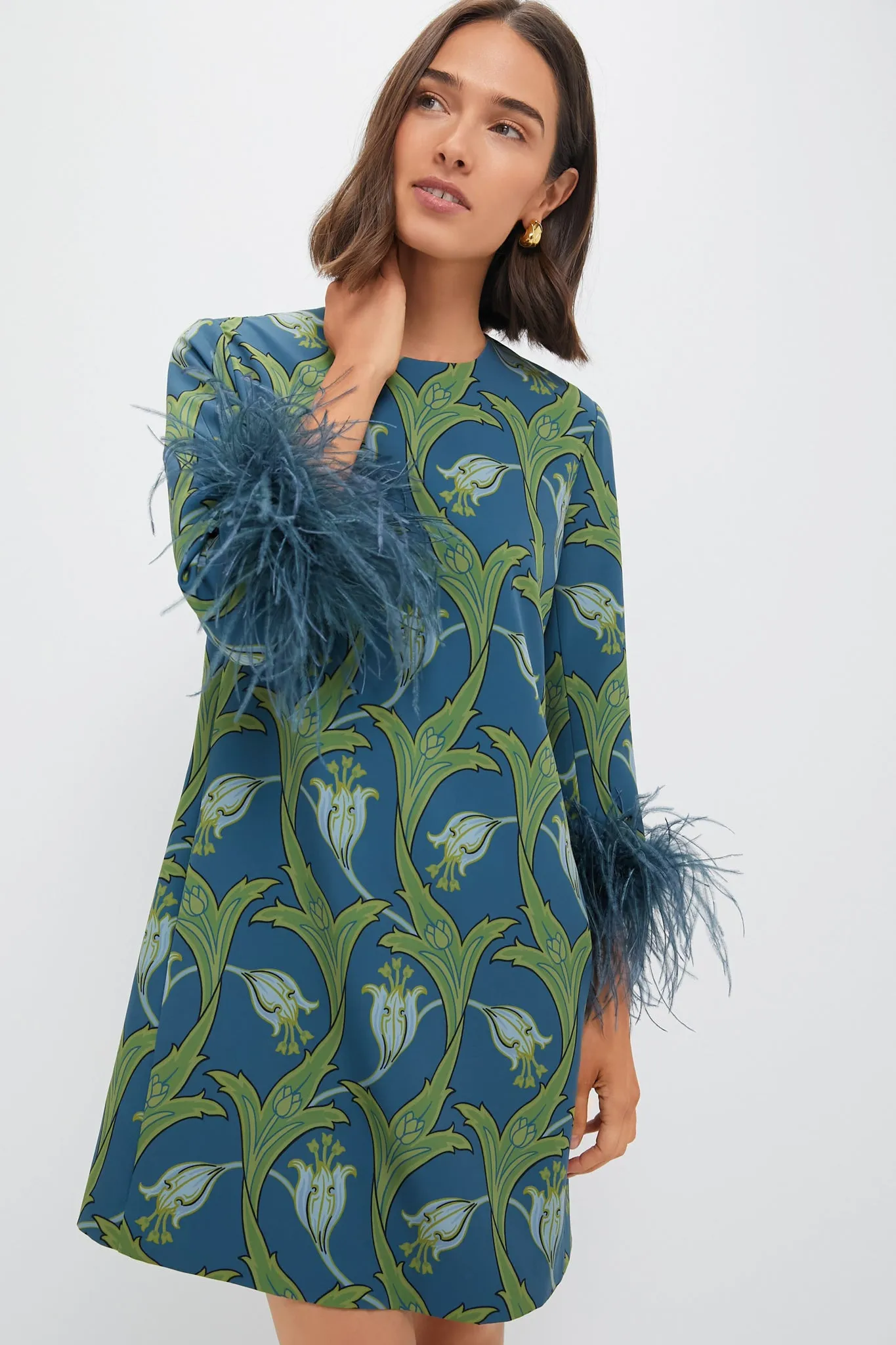 Deco Floral Feather Mod Mary Dress sold by Tuckernuck